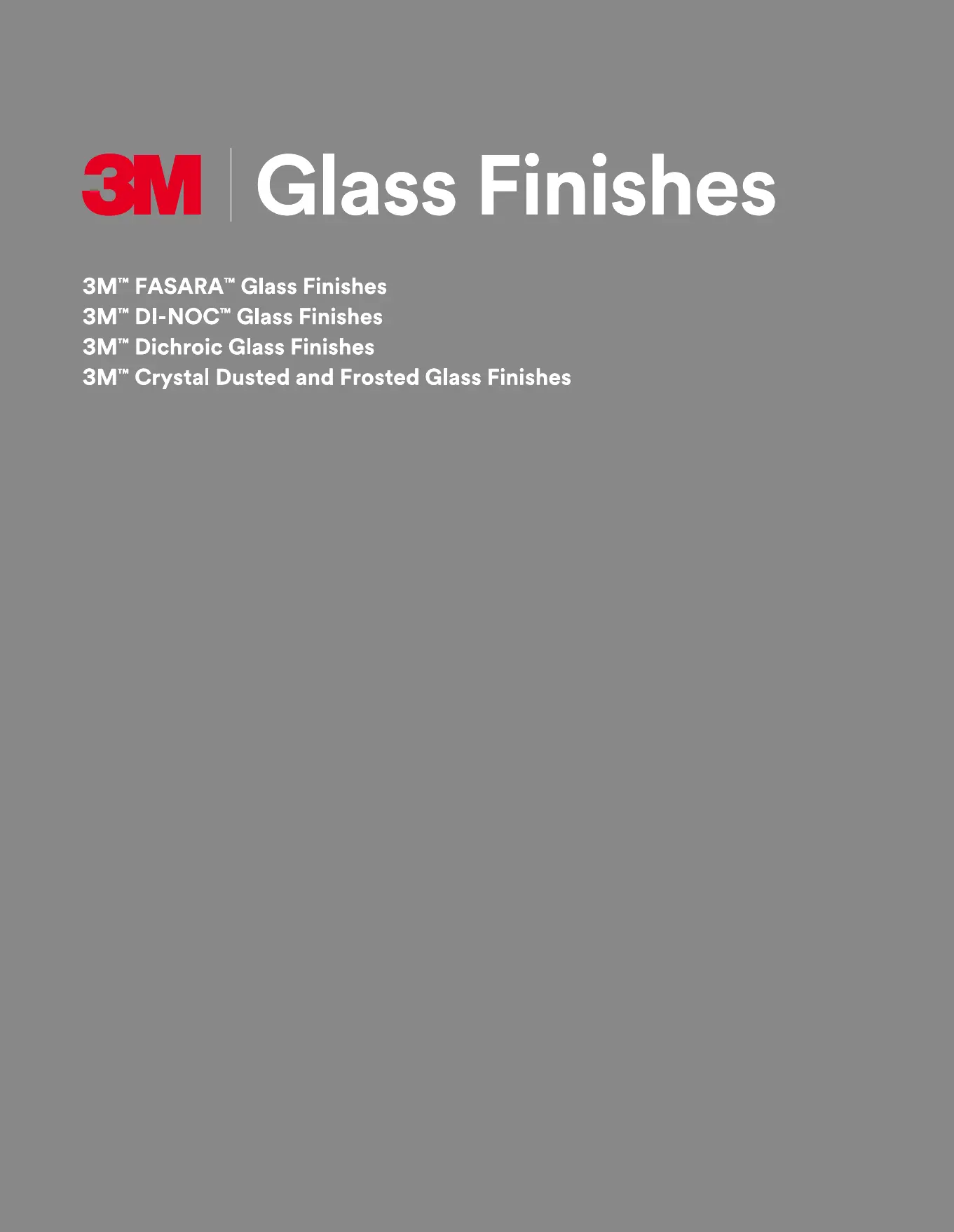 2024 3M™ Glass Finishes Sample Book